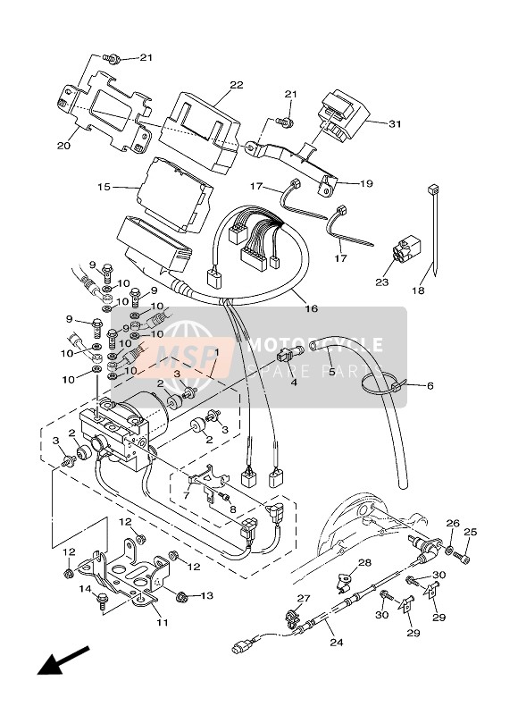 5CG241960000, Plot,  Vidange, Yamaha, 1